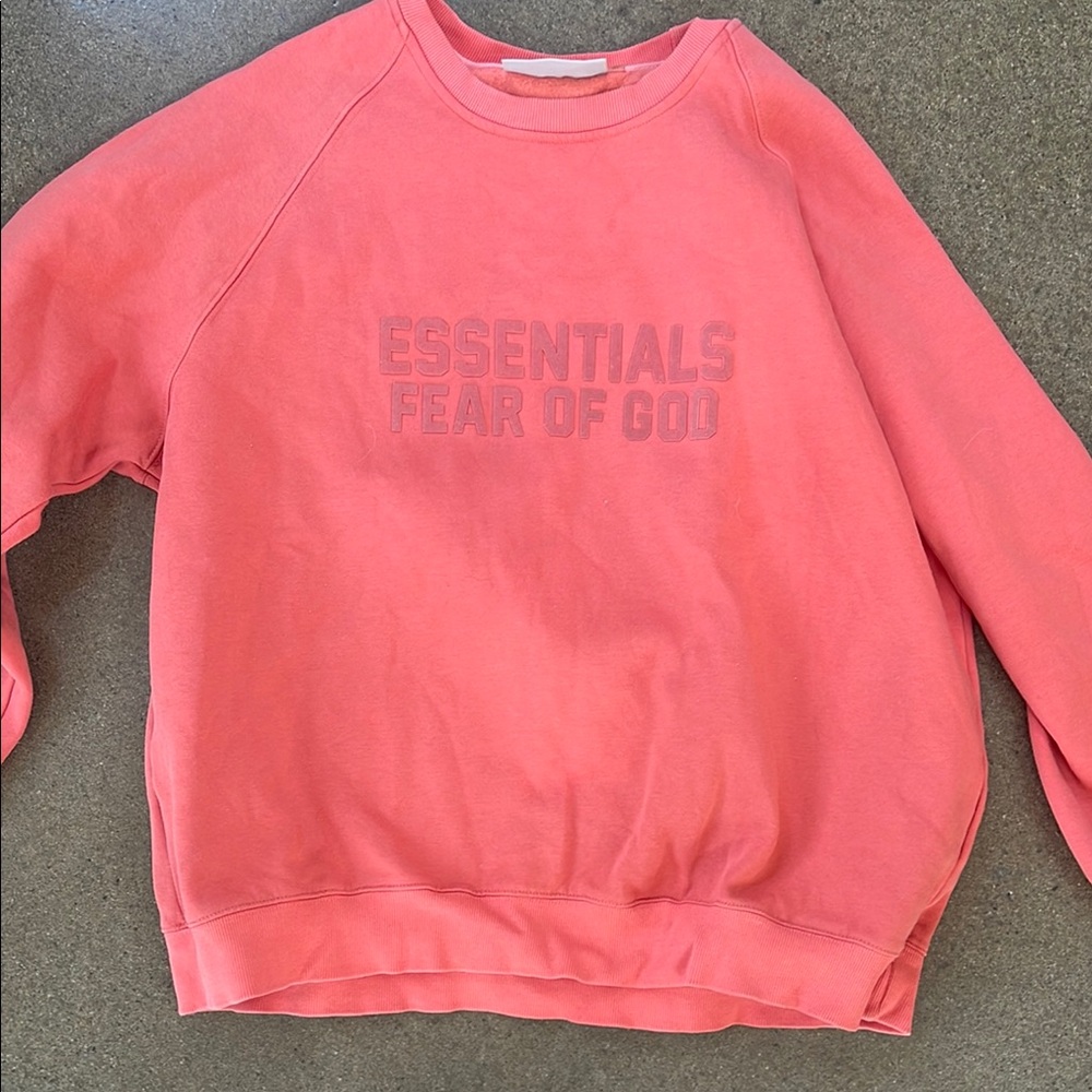Essentials Fear of God Pink Sweatshirt